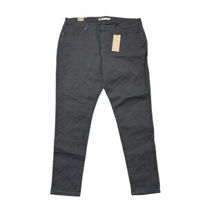 New Levis Legging Jean Womens Plus Size 22W Gray Skinny Casual Denim Pant